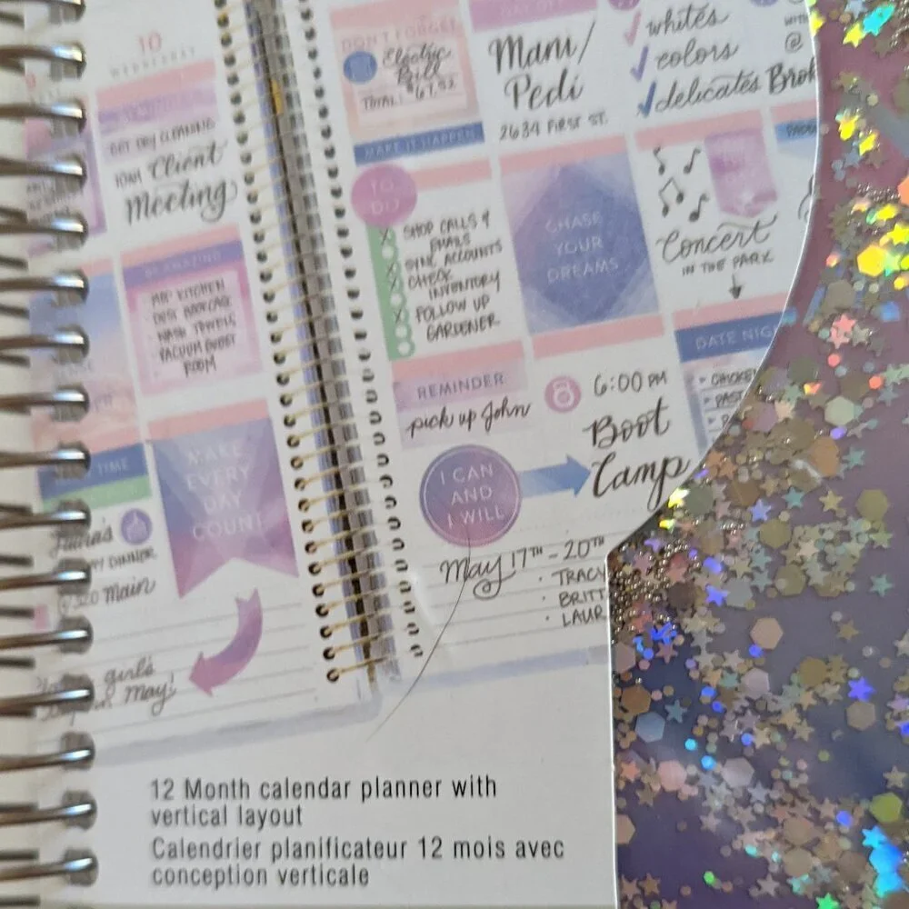 NWT 12 Mo Vertical 2019 Planner 'Own Kind of Beautiful' Outdated Recollections